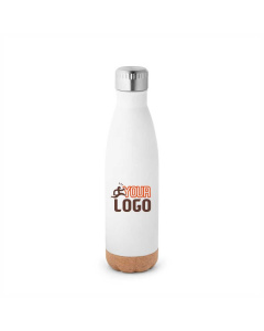 Borraccia termica acciaio inox con base in sughero | 560 ml
