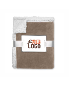 Coperta in pile e sherpa con confezione regalo