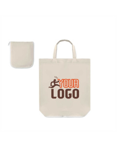 Shopper richiudibile in cotone con manici corti 100gr