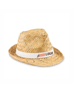 Cappello in paglia con banda personalizzabile