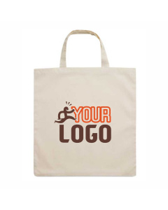 Borsa in cotone con manici corti | 140gr