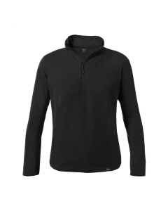 Giacca in micropile RPET con mezza zip e finitura anti-pilling