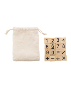 Gioco educativo in legno con 32 tessere