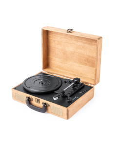 Giradischi portatile in legno da personalizzare