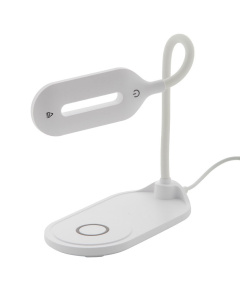 Lampada da tavolo multifunzione in ABS riciclato ricarica rapida wireless 15W