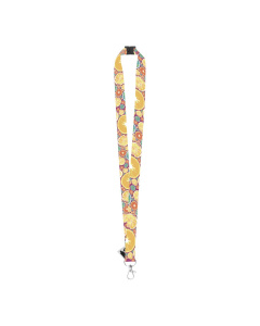 Lanyard in RPET con sgancio di sicurezza e stampa su entrambi i lati