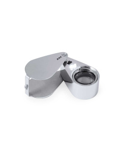 Lente d'ingrandimento pieghevole 30x con luci LED