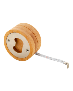 Apribottiglie rotondo in bambù con flessometro 1 m