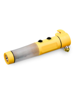 Martello multiuso con torcia LED e taglierino sicurezza