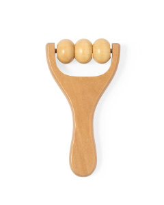 Massaggiatore in legno naturale con impugnatura ergonomica