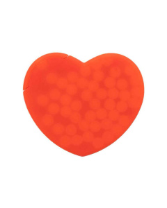 Mentine senza zucchero e scatolina a forma di cuore colorato