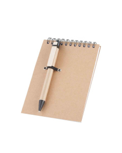 Mini Block notes con spirale con penna