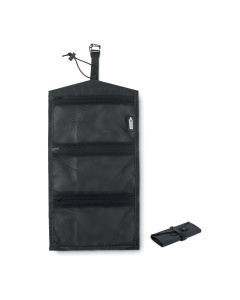 Organizer cavi in RPET con 3 scomparti e zip