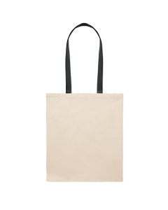 Borsa shopping in cotone con manici colorati 140gr