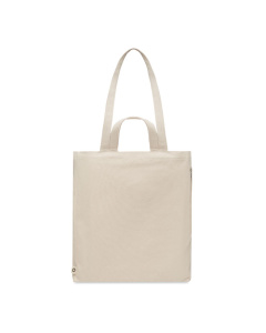 Shopper in in policotone riciclato con doppio manico
