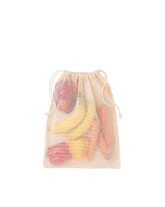 Sacca in rete di cotone riutilizzabile con coulisse | 30x40 m