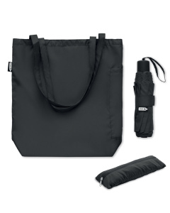 Ombrello pieghevole 21” in RPET con custodia borsa