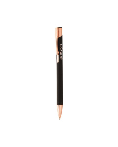 Penna a sfera elegante in alluminio riciclato con dettagli oro rosa