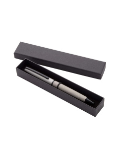 Penna a sfera in metallo con rivestimento in pelle PU