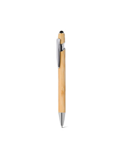 Penna personalizzata in bambù con puntatore touch