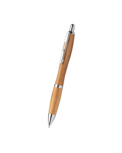 Penna classica in legno con refill blu