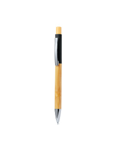 Penna con dettaglio colorato e fusto in bambù