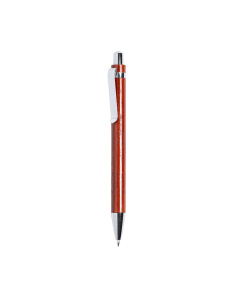 Penna in legno con clip in metallo