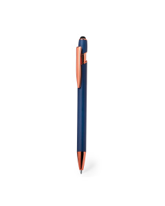 Penna touch in alluminio opaco e dettagli rame