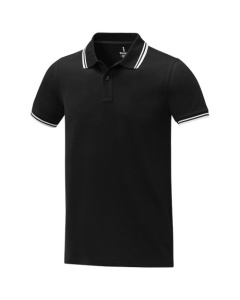 Polo uomo a manica corta con profili colorati