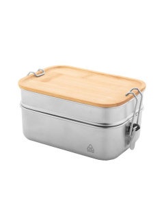 Porta Pranzo personalizzato in acciaio riciclato
