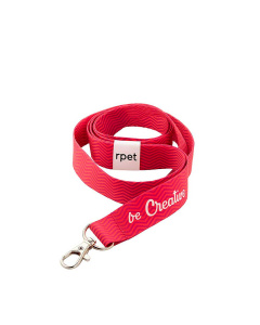 Lanyard RPET personalizzabile con stampa su entrambi i lati 20mm