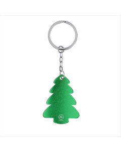 Portachiavi albero di natale in alluminio riciclato