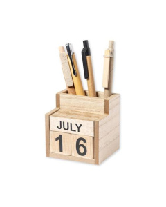 Calendario perpetuo e porta penne