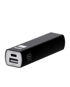 Power bank a forma di rettangolo in alluminio riciclato, 2600 mAh