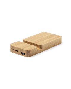 Power Bank e supporto in bamboo