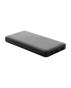 Power bank in ABS riciclato con batteria 10000 mAh e 3 porte di ricarica