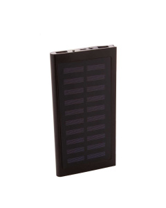 Power bank solare in alluminio riciclato con USB e USB-C