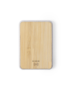 Power Bank wireless in bambù w fibra di grano
