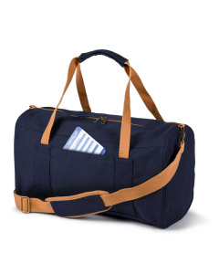 Borsone da viaggio con logo in canvas