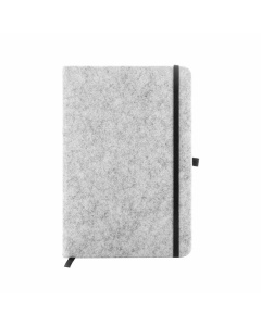 Quaderno in feltro RPET con fogli in carta riciclata a righe | A5