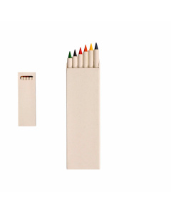 Matite colorate 6pz in cartone del latte riciclato