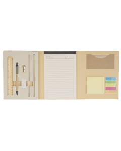 Set appunti in cartone con accessori