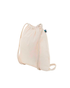 Sacca in cotone Fairtrade con chiusura a coulisse