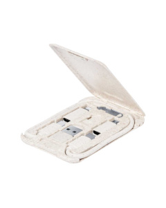 Set cavi di ricarica in fibra di grano con supporto smartphone
