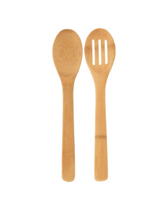 Set di 2 Cucchiai da Insalata in Bambù