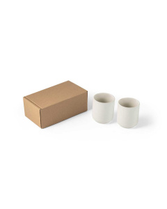Set di due tazzine in ceramica in confezione regalo