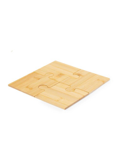 Set di sottobicchieri in bambù a puzzle