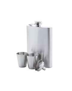 Set fiaschetta con bicchierini e imbuto