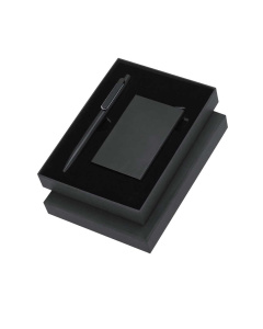 Set penna e porta biglietti in Alluminio Riciclato con protezione RFID