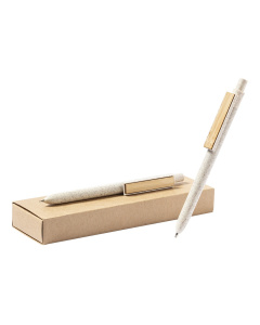 Set penna e portamina con logo
